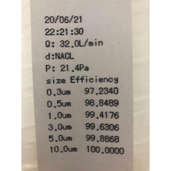 BFE99+ PFE95+ 175-260MM Melt Blown Nonwoven Fabric