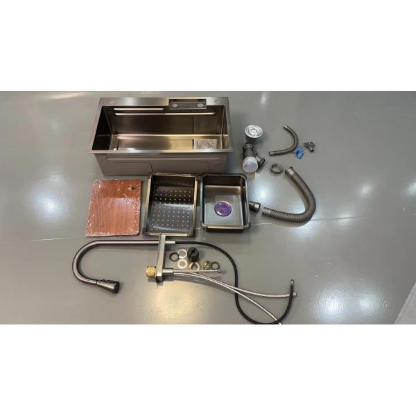 Quality Stainess Steel Single Handmade Kitchen Sink Cup Washer Grey Color wholesale