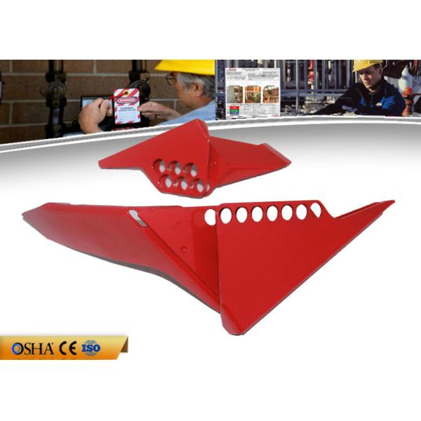 Quality Red Ball Valve Lockout Device For 0.25"  - 1"  Pipe Power Coated Steel wholesale