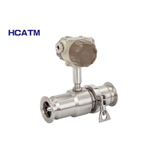 Clamp Type Liquid Turbine Flow Meter For Food / Beverage Industries