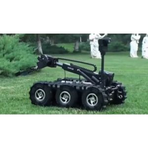 Precision Machining Bomb Disposal Robot With 140kg Loading Ability Black Color