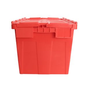 Logistics Nest Storage Attached Lid Container with PP Material and Stackable