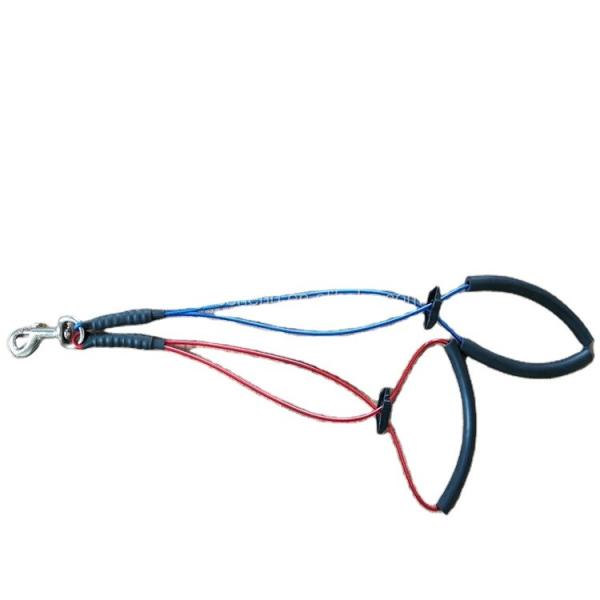 Adjustable No-Sit Heavy Duty Dog Tie Out Cable and Grooming Noose for Secure