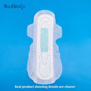 400-1500ml Absorbency SNUGRACE Negative Ion Blue Core Sanitary Pads for Women