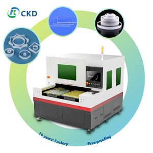 Cheap Precision Small Glass Laser Cutting Machine With XY Linear Motor Grating Ruler And Pulse &lt;10ps for sale