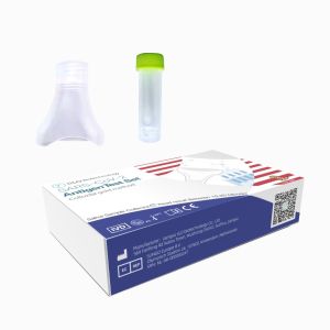 Cheap Class III CE SARS-CoV-2 Antigen Self Test Set Saliva Sample Collector Malaysia 1 test/box for sale