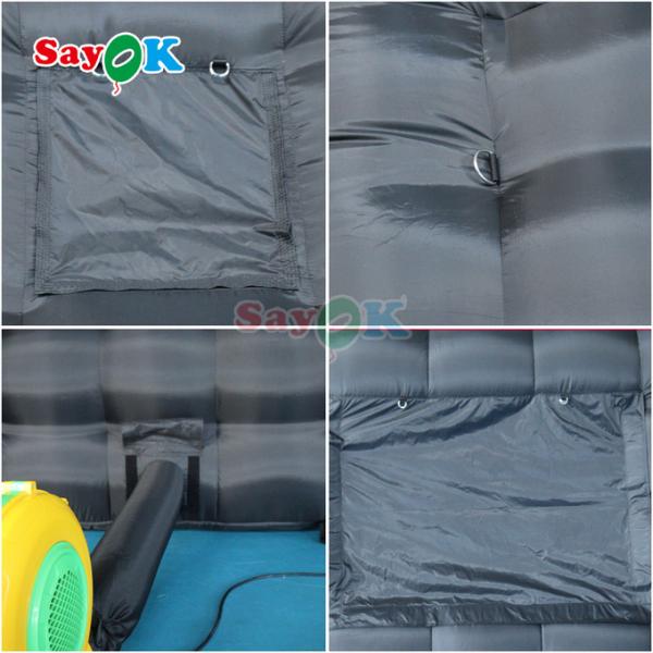 Portable LED Disco Lighting Mobile Night Club Tent Inflatable Cube Party Tent