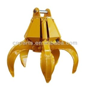 Universal Tuck Excavator Hydraulic Orange Grapple for Scraping Komatsus' Scrap