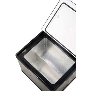 28L Portable Car Cooler Fridge With Trolley Handle And Anti - Vibration Design