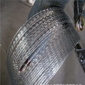 Security Razor Barbed Wire 56 Loops / Diamond Razor Wire Mesh Fence