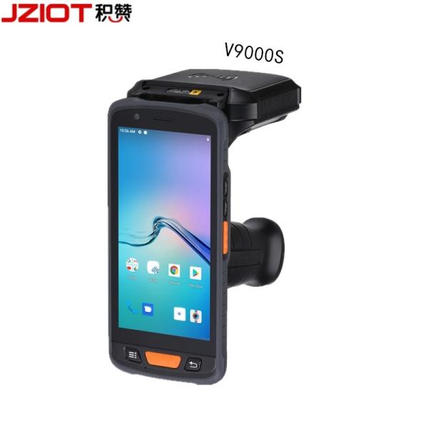 Quality Android UHF Handheld Reader V9000S for Long Range Read with 5.5 Inch Screen Size and NFC 13.56MHZ RFID Identification wholesale