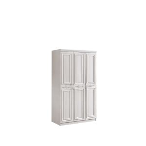 China ISO9001 Built In Wall 3 Door Wardrobe With Drawers Thickened Length 1800mm on sale