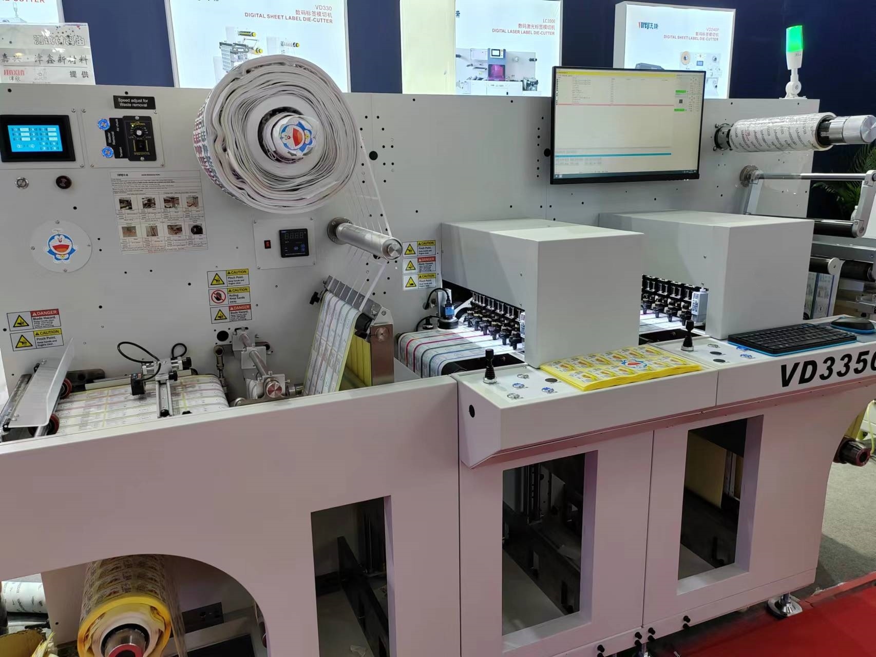 Cheap Digital Roll To Sheet Laser Die Cutter with Max 27m/min Cutting Speed and Max 330mm Label Width for sale