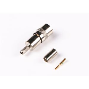High Quality 50Ohm SMB Male Plug Straight Crimp RF Coaxial Connector with Nickel