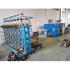 Electric Double Twist Wire Stranding Machine 15HP Controlled Inverter