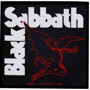 Cheap Black Sabbath Custom Woven Patches 80mm Diameter 8C Velcro Attachment for sale