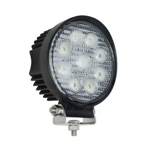 2160lm Round LED Work Flood Lights 27W Industry Mining Offroad Lighting
