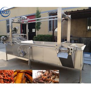 SUS304 Material Sea Fish Industrial Deep Fat Fryer Fish Fry Machine 30KW
