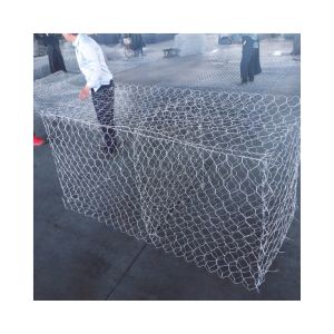 Galvanized Retaining Wall Fence Hexagonal Gabion Box Iron Wire Mesh for Garden