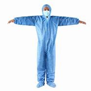 Cheap Breathable Disposable Protective Clothing Disposable Garments With Elastic Cuffs for sale