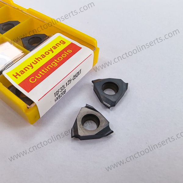 CNC Grooving Insert with PVD Coating TGF32R150T-63° HYB208 Suitable For