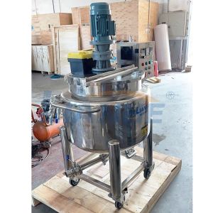 Stainless Steel 100L Soap Mixing Machine , Steam Homogenizer And Emulsifier