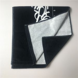 China factory towel manufacturer printing velour gym towel custom design sport