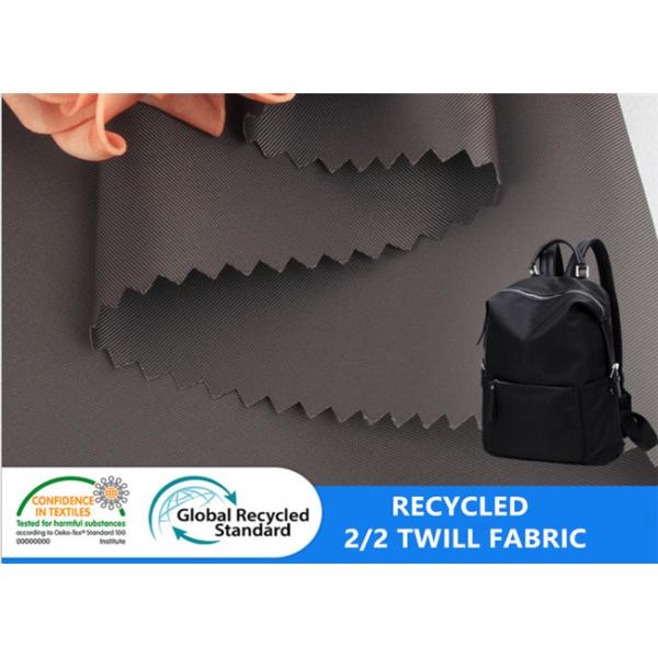 100% Recycled 2/2 twill polyester fabric Backpack Lunch Box Jacket ECO friendly