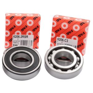 Cheap 6206 Deep Groove Ball Bearing 11000 R/Min Grease Lubricated 30x62x16mm for sale