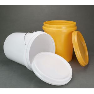 Stackable 20Liter Plastic Or Metal Buckets With UV Resistant Snap On Lid
