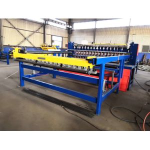 Cheap Blue White PLC 2500mm Reinforced Mesh Welding Machine for sale
