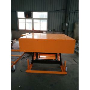 1600mm Height Stationary Hydraulic Scissor Lift Table Lifting Up