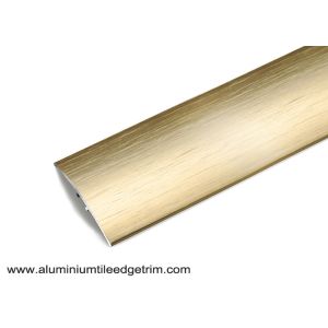 Multi Use Curved Surface Aluminium Floor Trims With Brushed Effect For Hotel