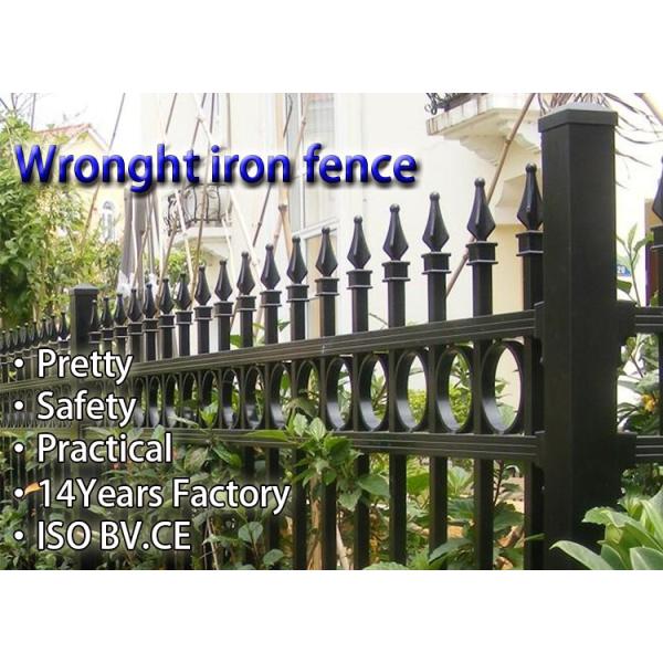 steel garrison galvanised wrought iron fence used