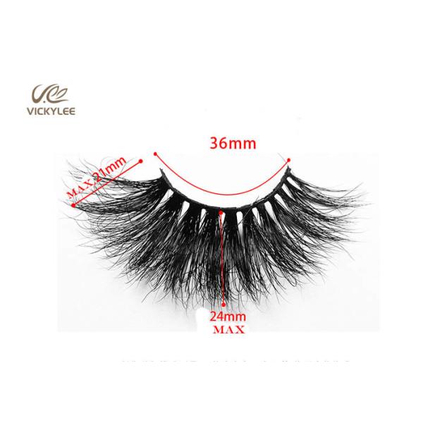Pure Handmade Natural Mink 21MM 7D Volume Lashes