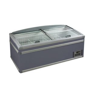 Commercial Glass Combine Island Freezer R290 High Efficiency