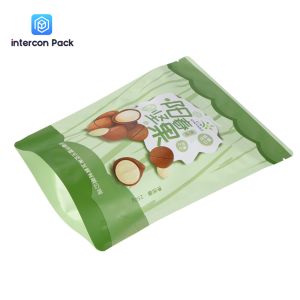 China Gravnre Printing Paper Plastic Composite Bag 30x25cm Stand Up Recyclable on sale