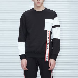 Crewneck Mens Hoodies And Sweatshirts Hip Hop Style Breathable Customzied Size