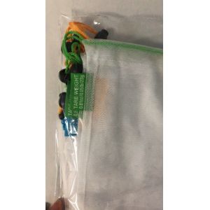 20D/50D Polyester Mesh Vegetable Storage Bags , Reusable Mesh Net Bag Drawstring