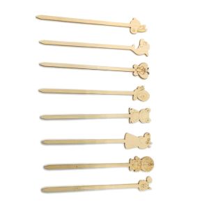 Disposable Bamboo Cocktail Picks Bamboo Skewers For Party 12cm