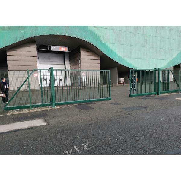 Quality Manual Drive Cantilever H2m 3D Curved Sliding Fence Gate wholesale