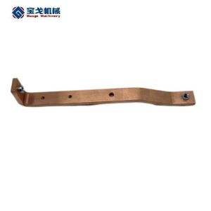 C11000 Copper Busbar Connected to Circuit Breaker in Electrical Panel ISO9001