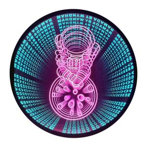 Cheap Customized 3D Infinity Mirror Mini RGB Acrylic Neon Sign LED Letters Light Box Sign for sale