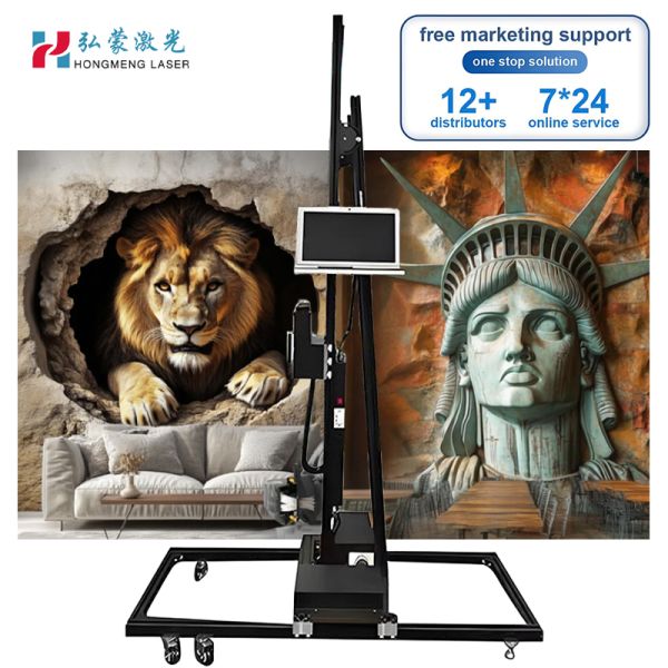 Advanced Wireless Automatic Inkjet Printer Easy Operation Vertical Wall Flatbed