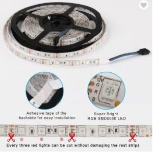 Colored RGB SMD LED Flexible Strips 60 LEDs / M CE Approvel Long Working Life