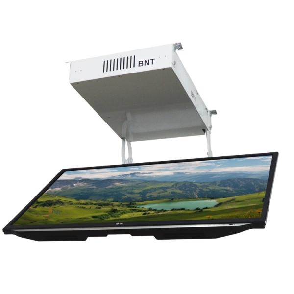 Quality Factory Direct Supply 55 Inch Motorized Height Adjustable TV Lift Floor Stands Rolling Motorized Ceiling Tv Bracket wholesale