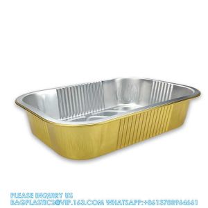 475ml Length 161MM, Sturdy Aluminum Foil Pans With Lids For Cooking, Baking,