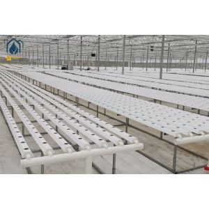 NFT Hydroponic PVC Growing Pipes System For High Yield Lettuce Cultivation