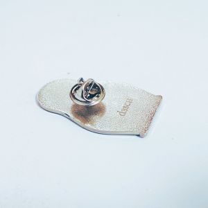 Stamped Iron Custom Soft Enamel Pins Featuring Glittering With Butterfly Clutch