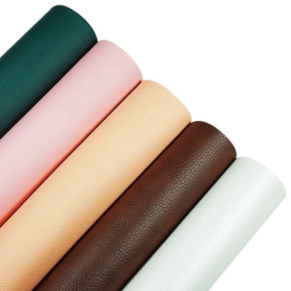 Quality PVC Litchi Grain Synthetic Leather for Furniture 54" Width wholesale